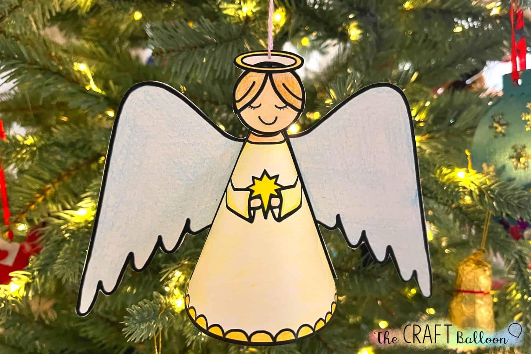 Christmas Angel Tree Decoration The Craft Balloon