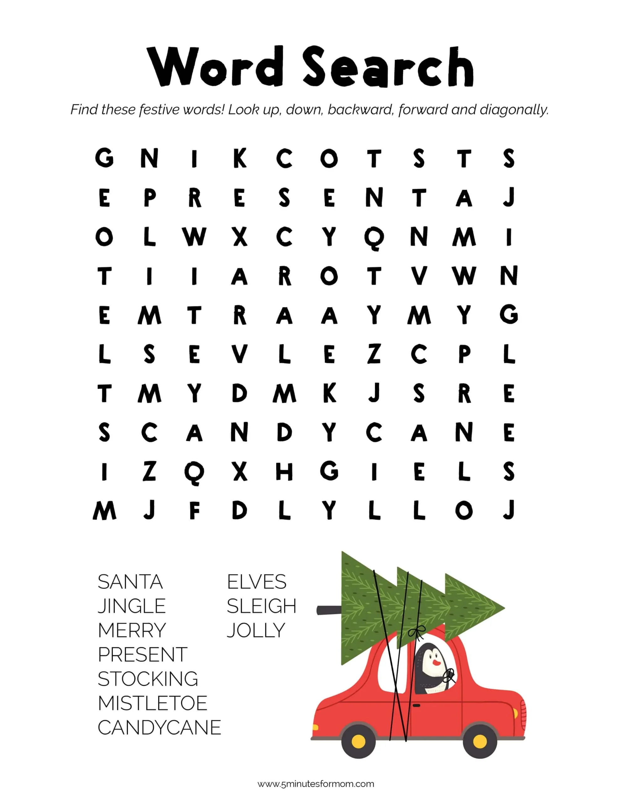 Holiday Printables For Kids