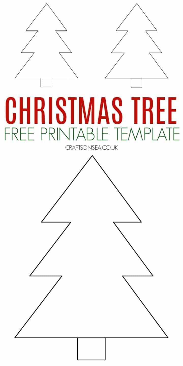 Christmas Tree Template Printable Free
