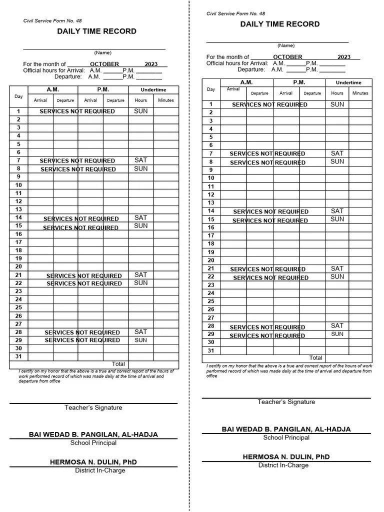 Printable Form 48