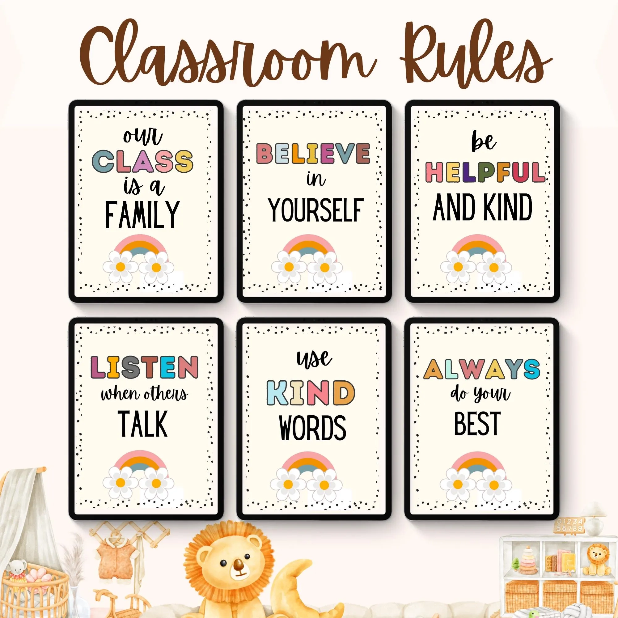 Classroom Rules Printable Elementary Rules Classroom Rules 