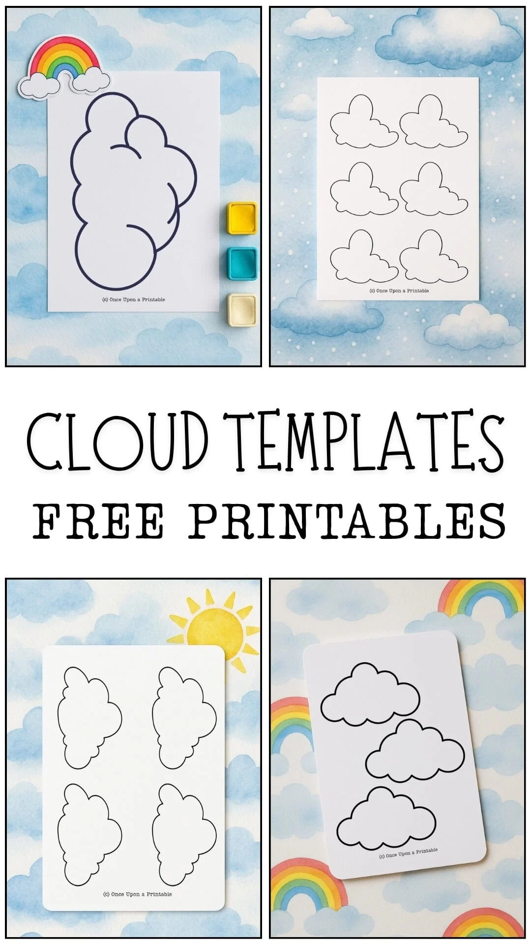 Cloud Template Printable