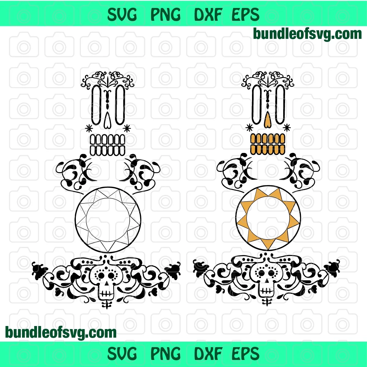 Coco Miguel Rivera Guitar Ornament Coco Guitar Decor Birthday Svg