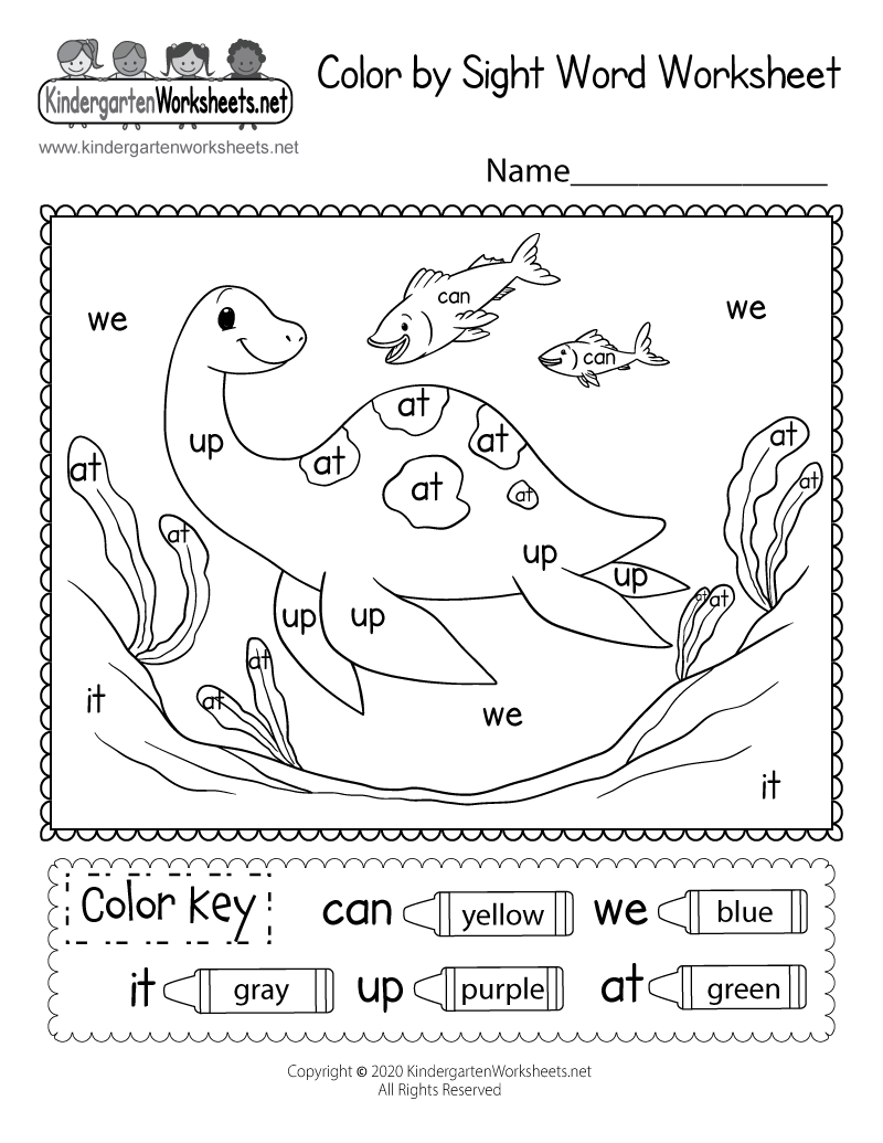 Free Color Worksheets Printable