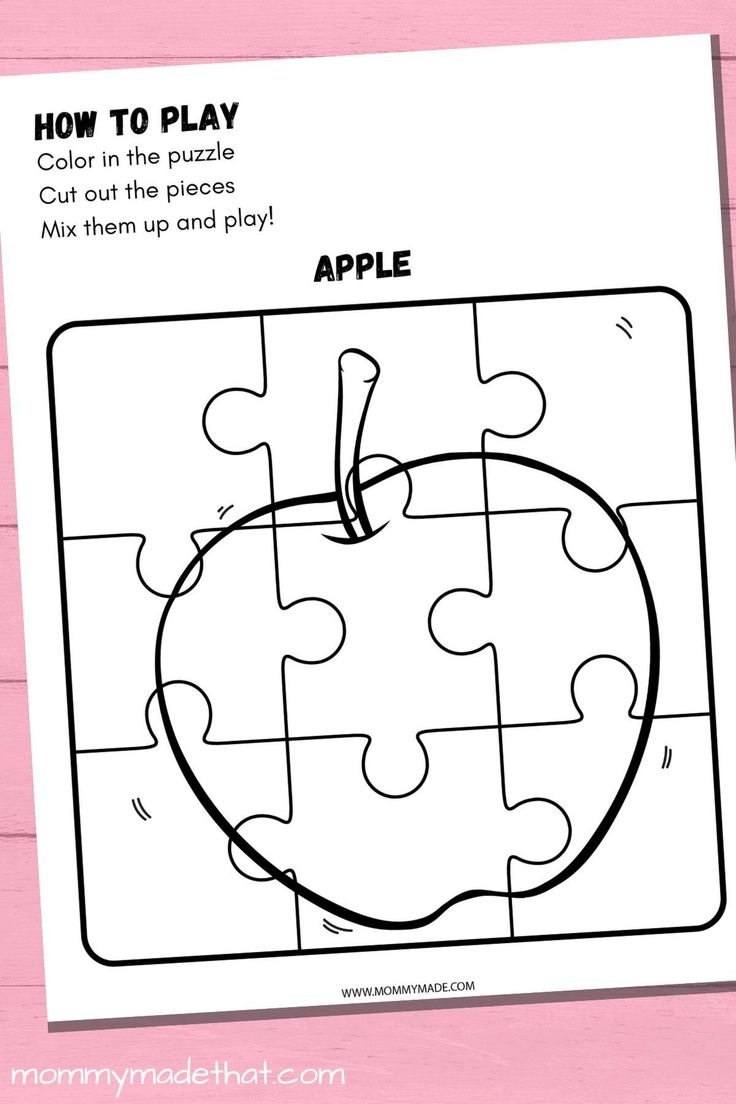 Puzzles For Kindergarten Printable