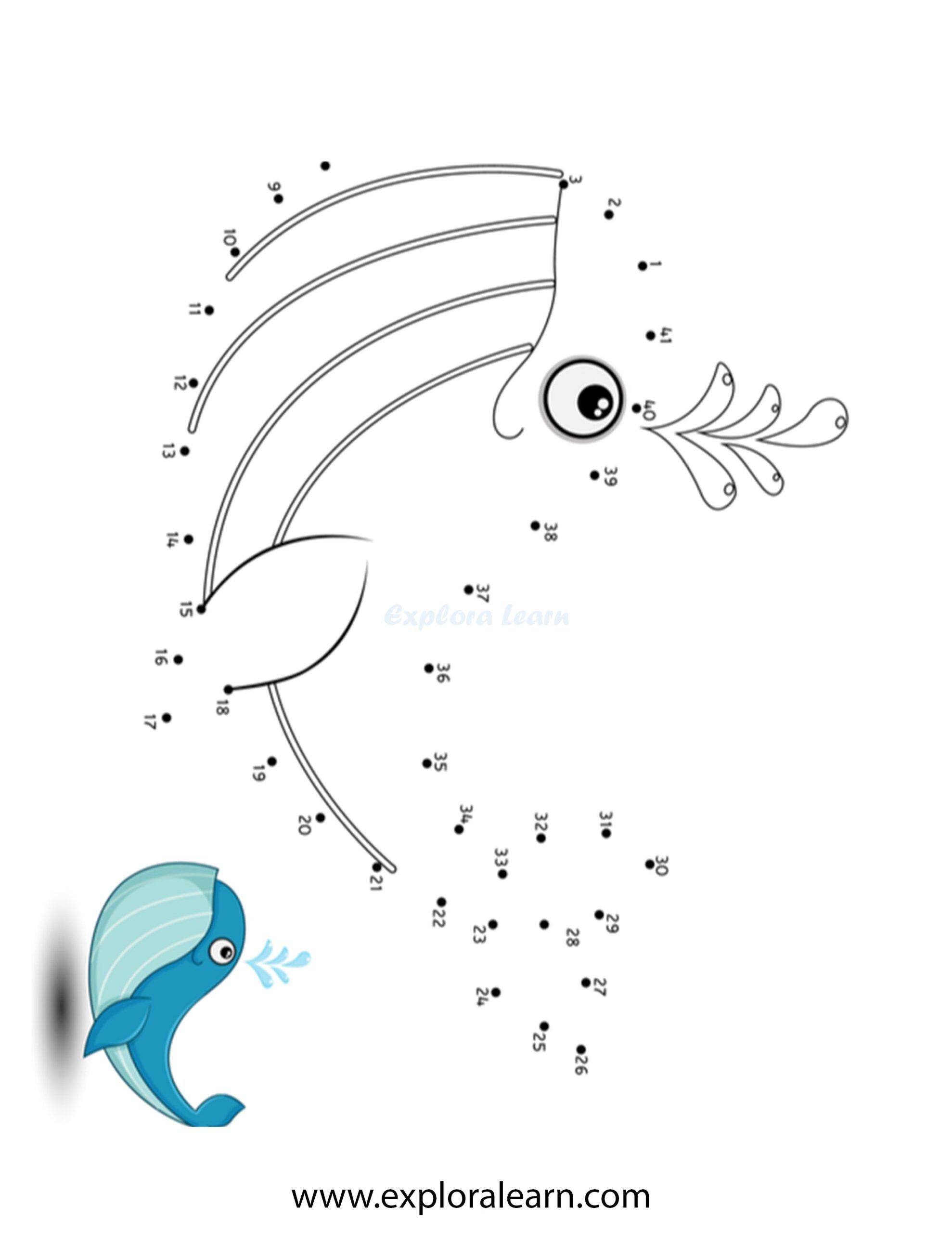 Connect The Dots And Color Printable Worksheet Fun For Kids Ages 
