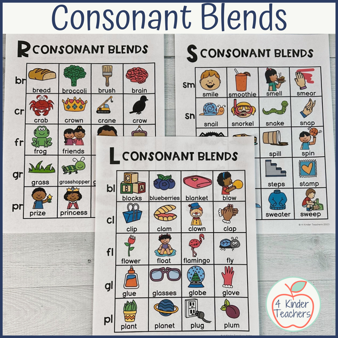 Consonant Blends Worksheets Beginning Blends S Blends L 