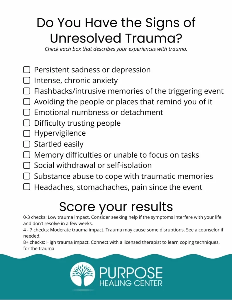 Coping Skills For Trauma Worksheets And PDF Purpose Healing