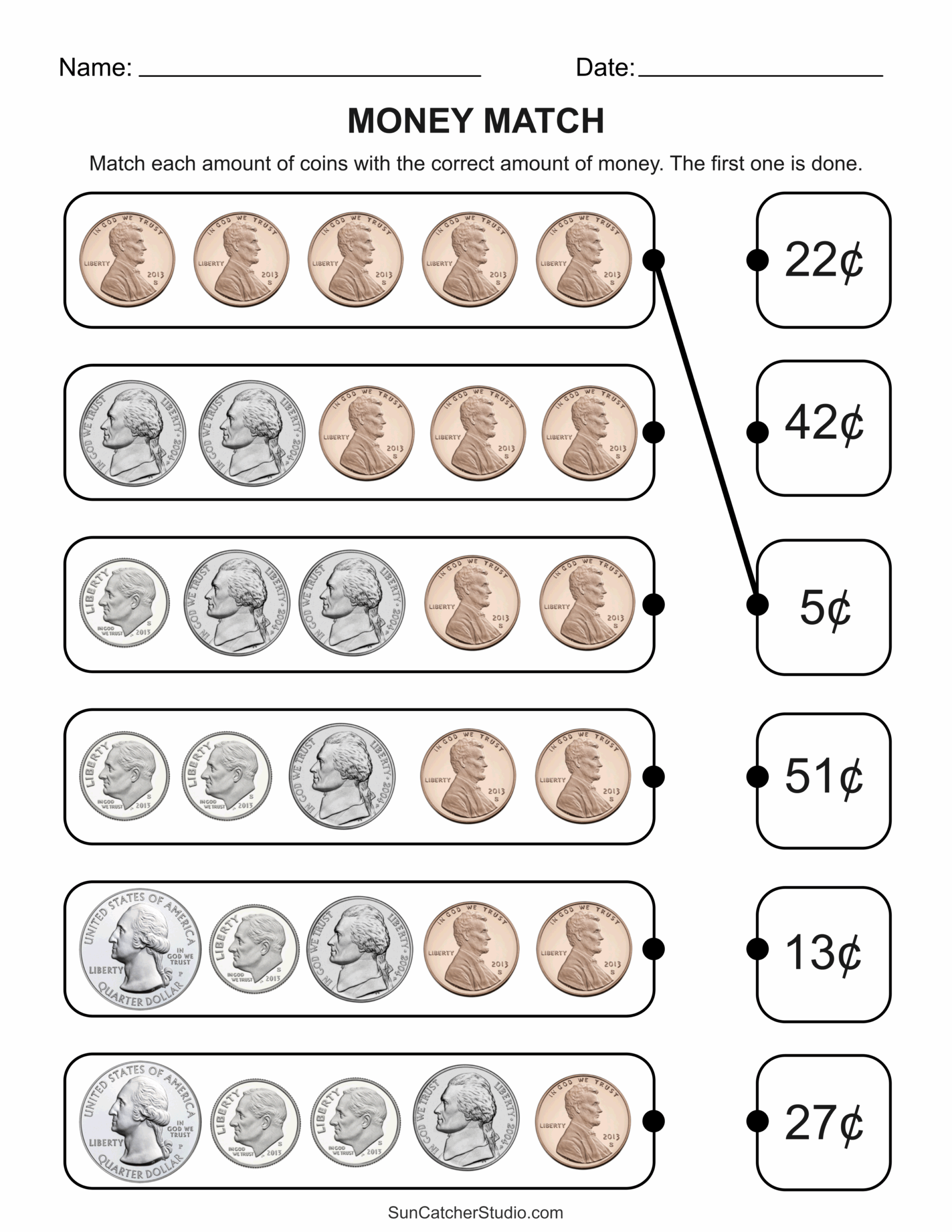 Counting Money Worksheets Money Math Free Printables 