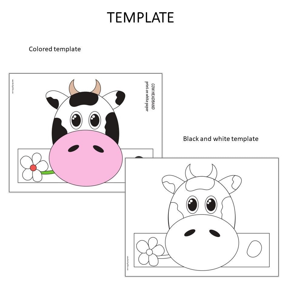 Printable Cow Template