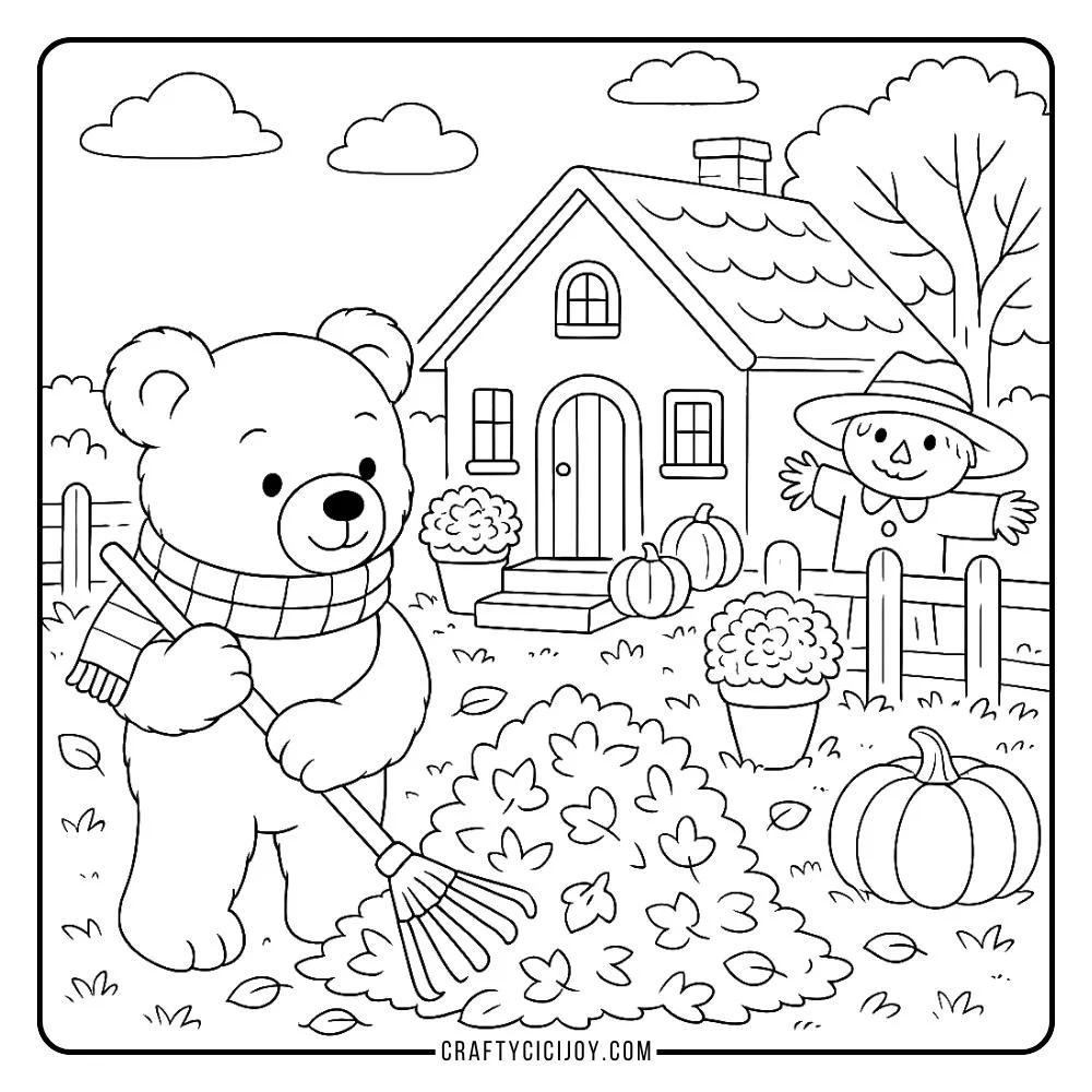 Cozy Fall Coloring Pages 20 Free Printable PDFs 