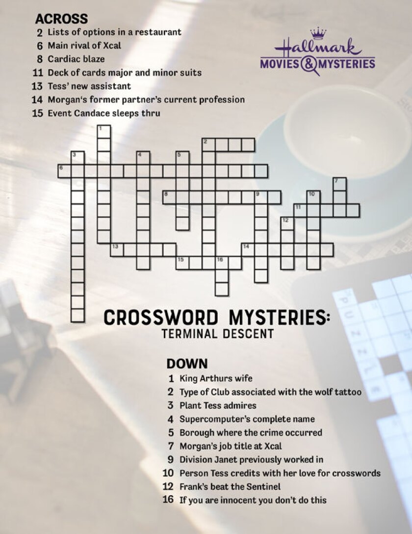 Mystery Puzzle Crossword Clue