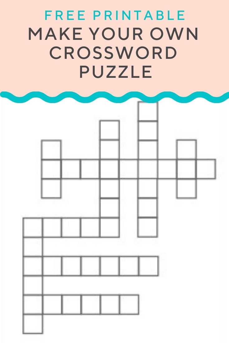 Create Own Crossword Puzzles Printable