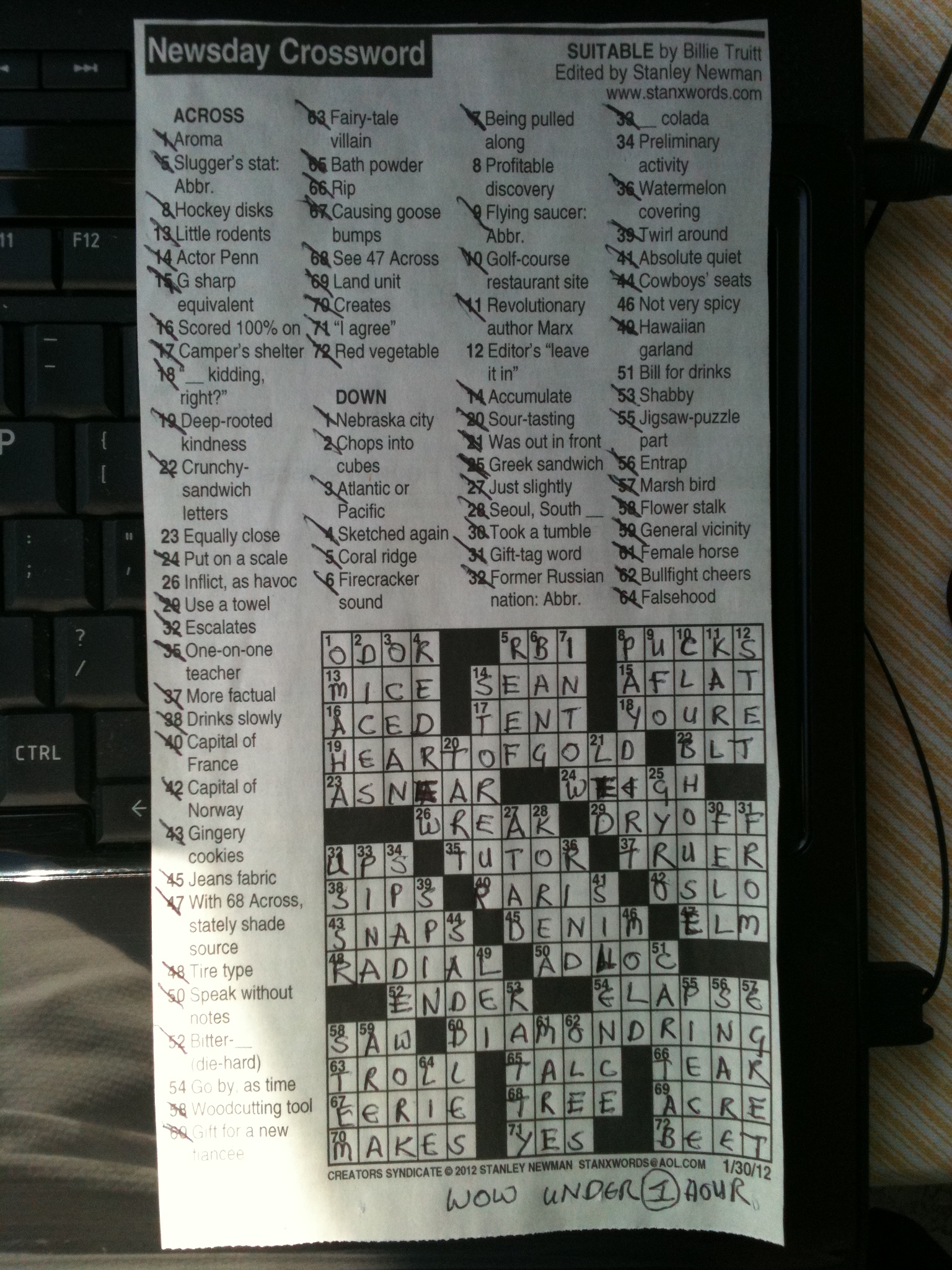 Free Printable Sunday Crossword Newsday
