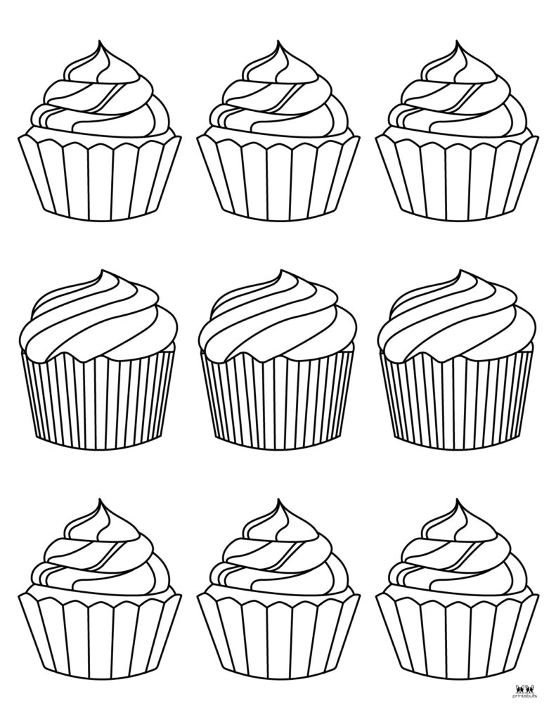 Cupcake Coloring Pages 25 FREE Printables Printabulls