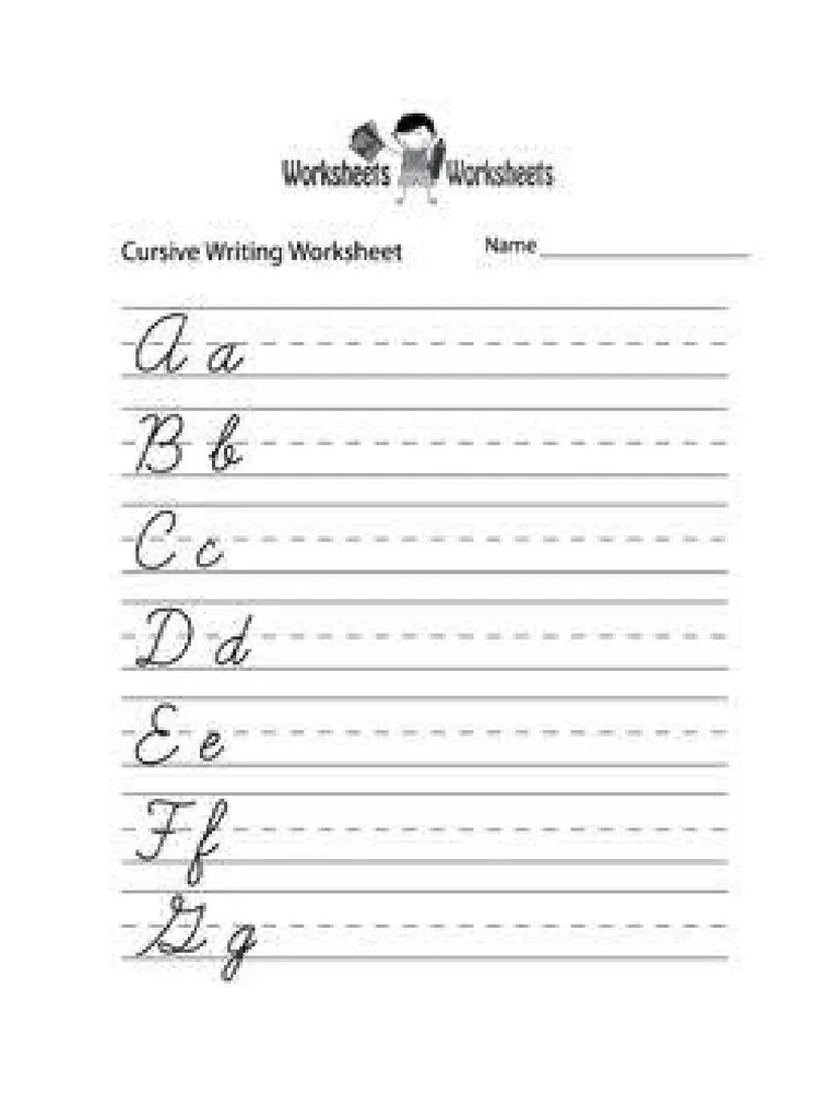 Cursive Letter Worksheets Printable