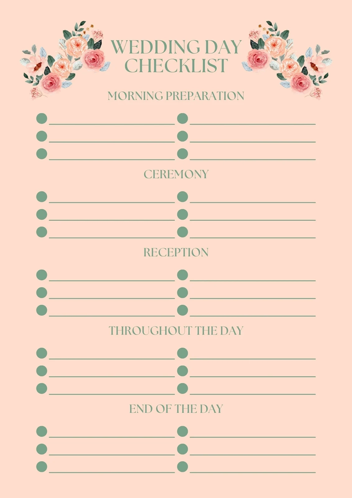 Customize 193 Wedding Checklists Templates Online Canva
