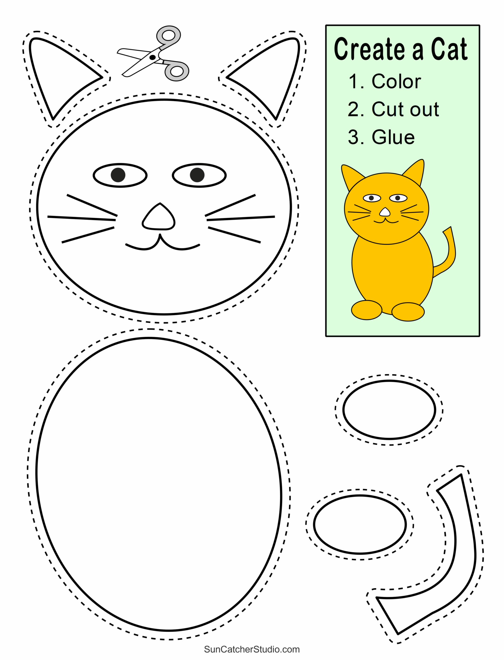 cut and paste worksheets printable activities for kids free