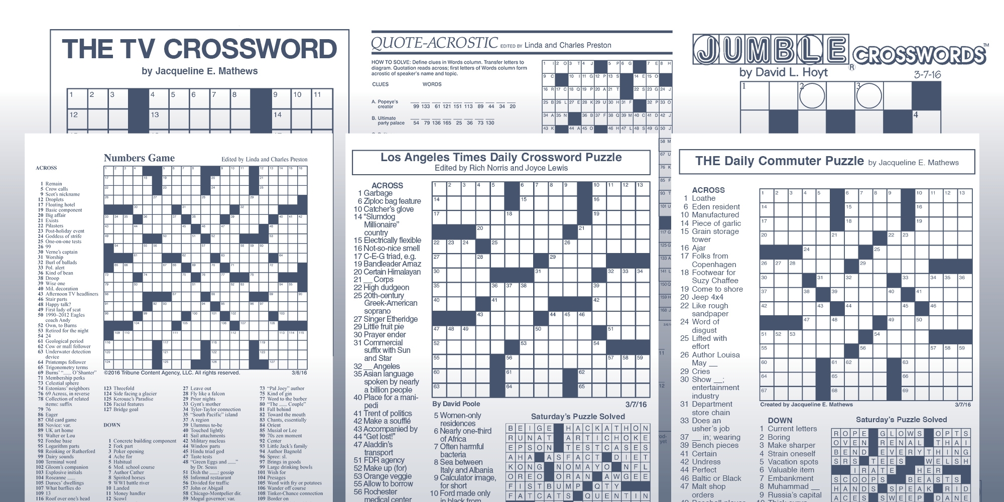Detroit News Crossword Puzzle Printable