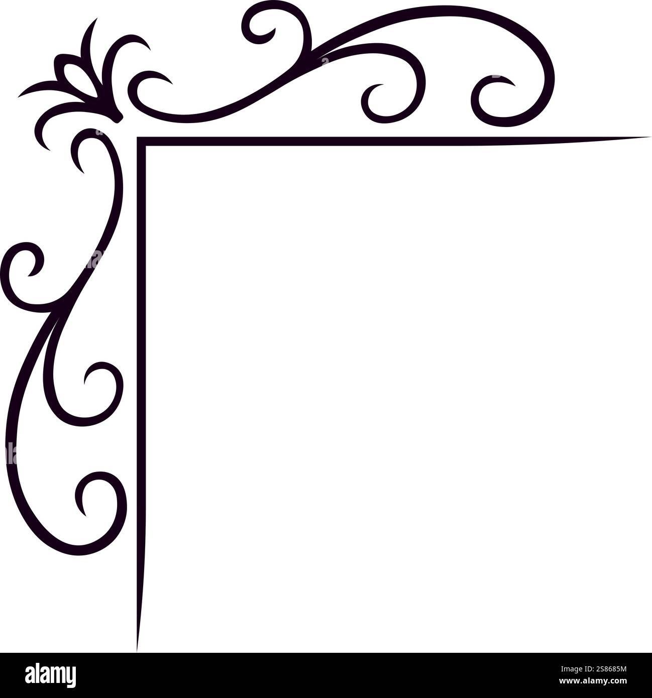 Decorative Corner Border Hi res Stock Photography And Images Alamy