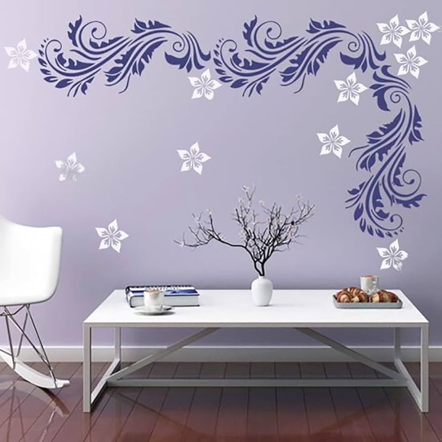 DECORZE Beautiful Design Wall Stencils Suitable For Home 