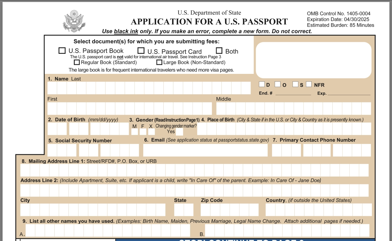 Form Ds 11 Printable