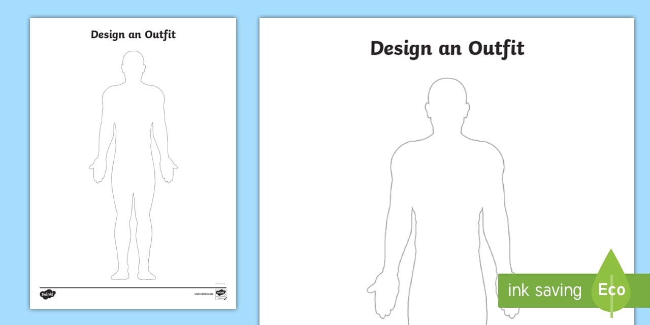 Blank Costume Design Template
