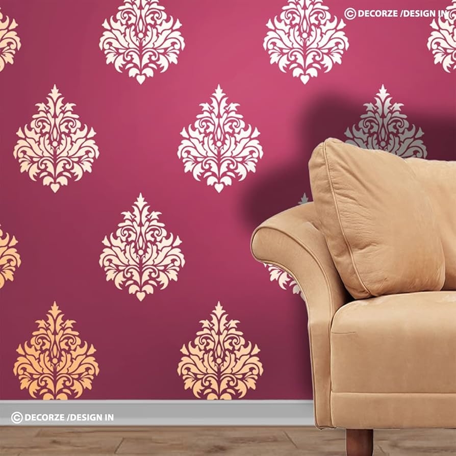 Design In Motif Painting Stencils Wall Stencils For Home Living 