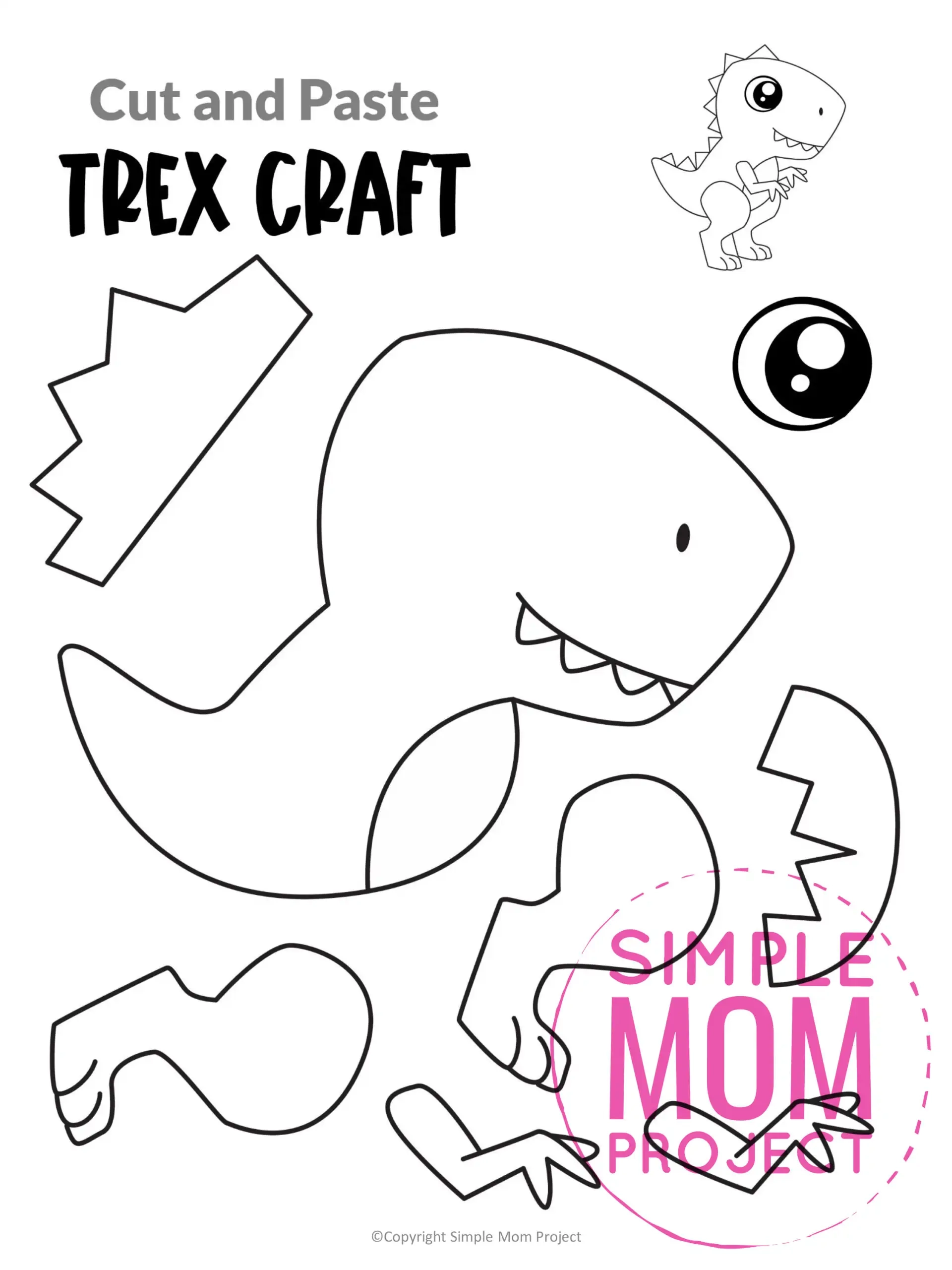 Printable Dinosaur Craft Template
