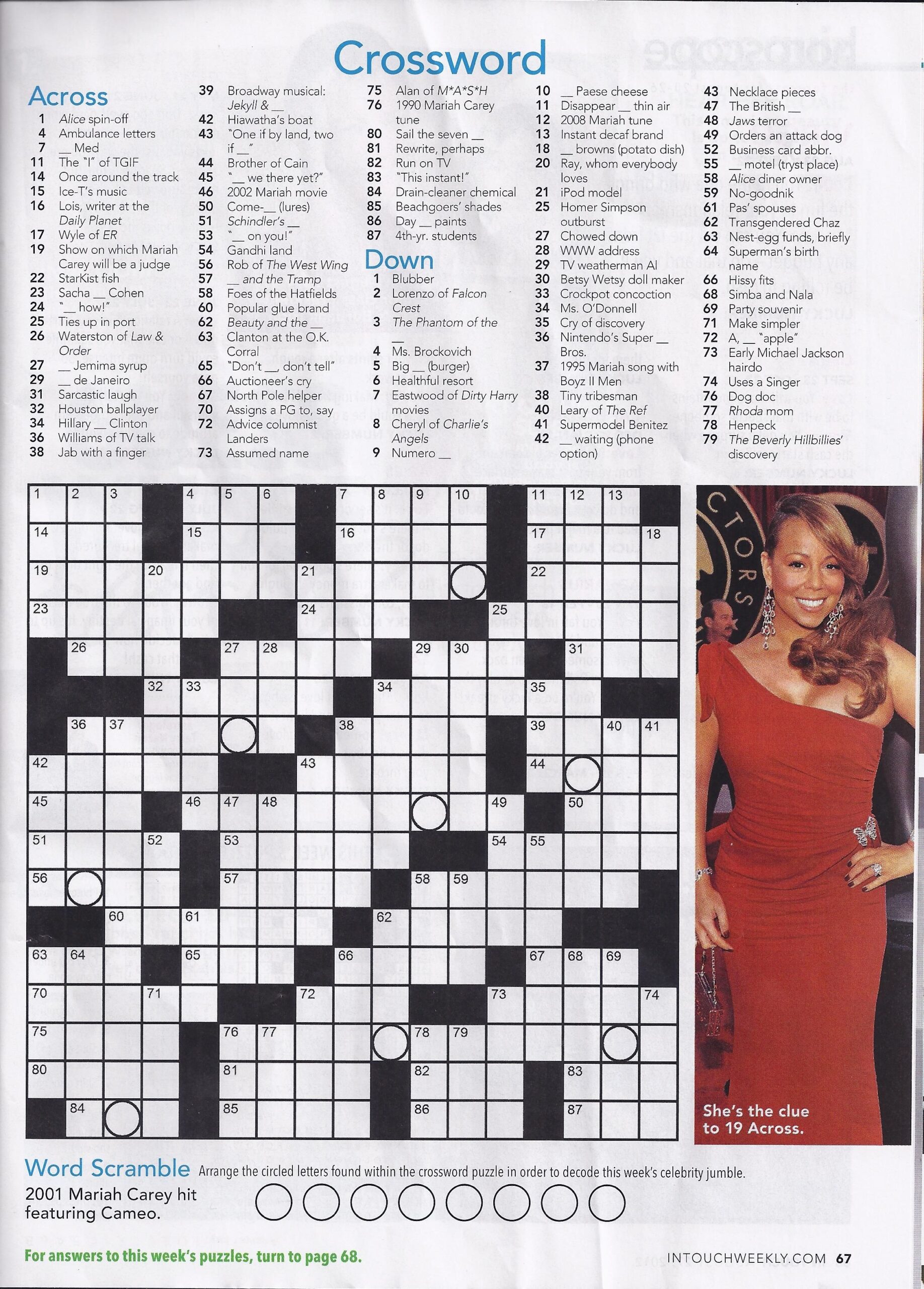 Crossword Puzzles People Magazine Free