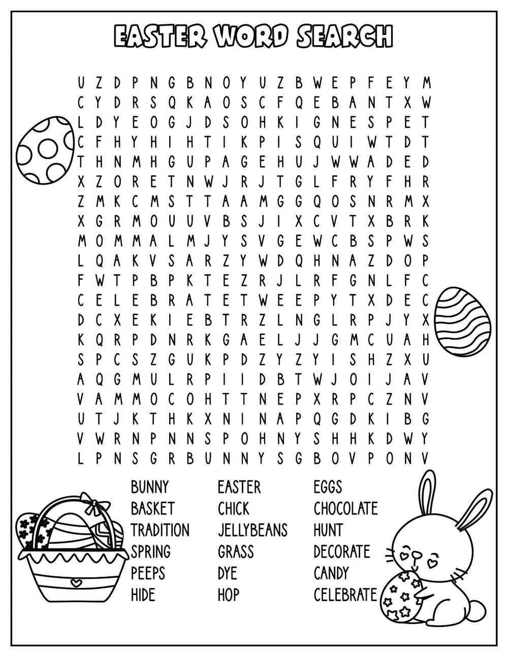 Free Printable Easter Worksheets