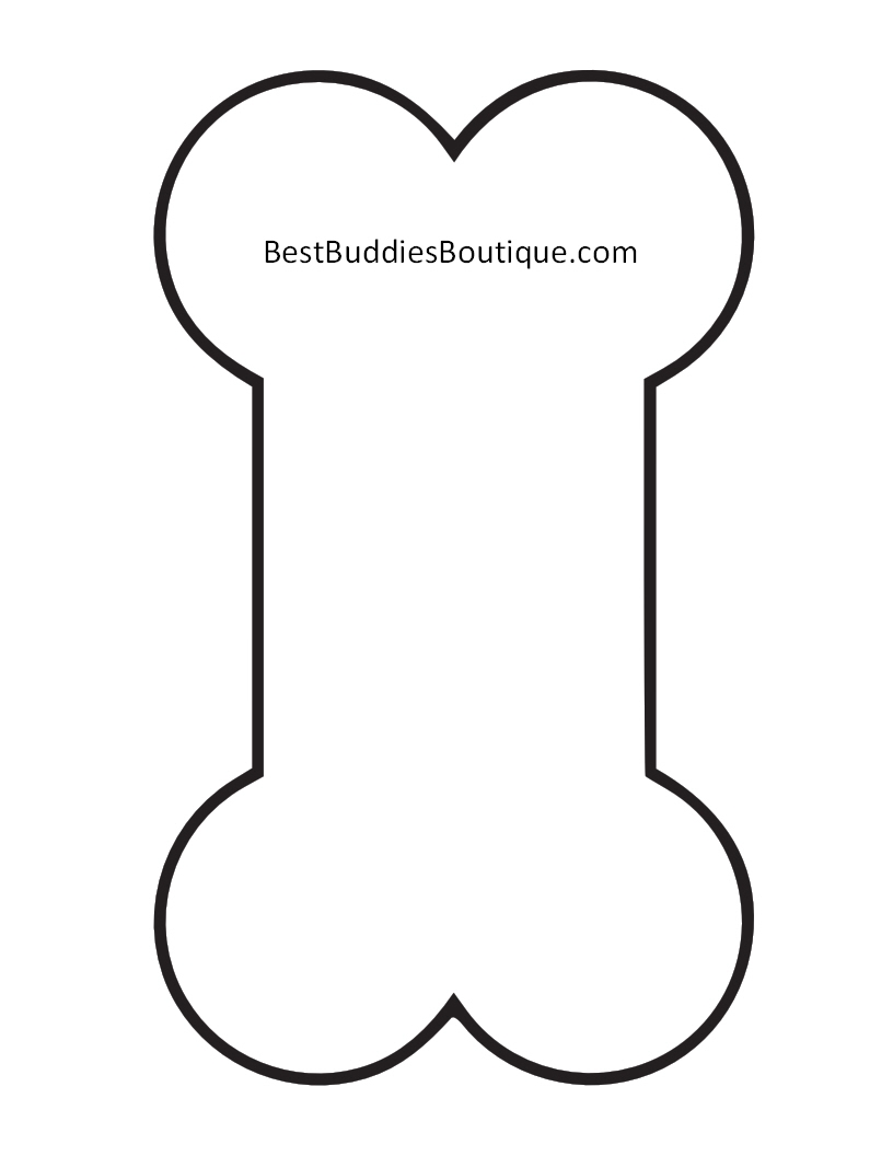 Dog Bone Template Printable