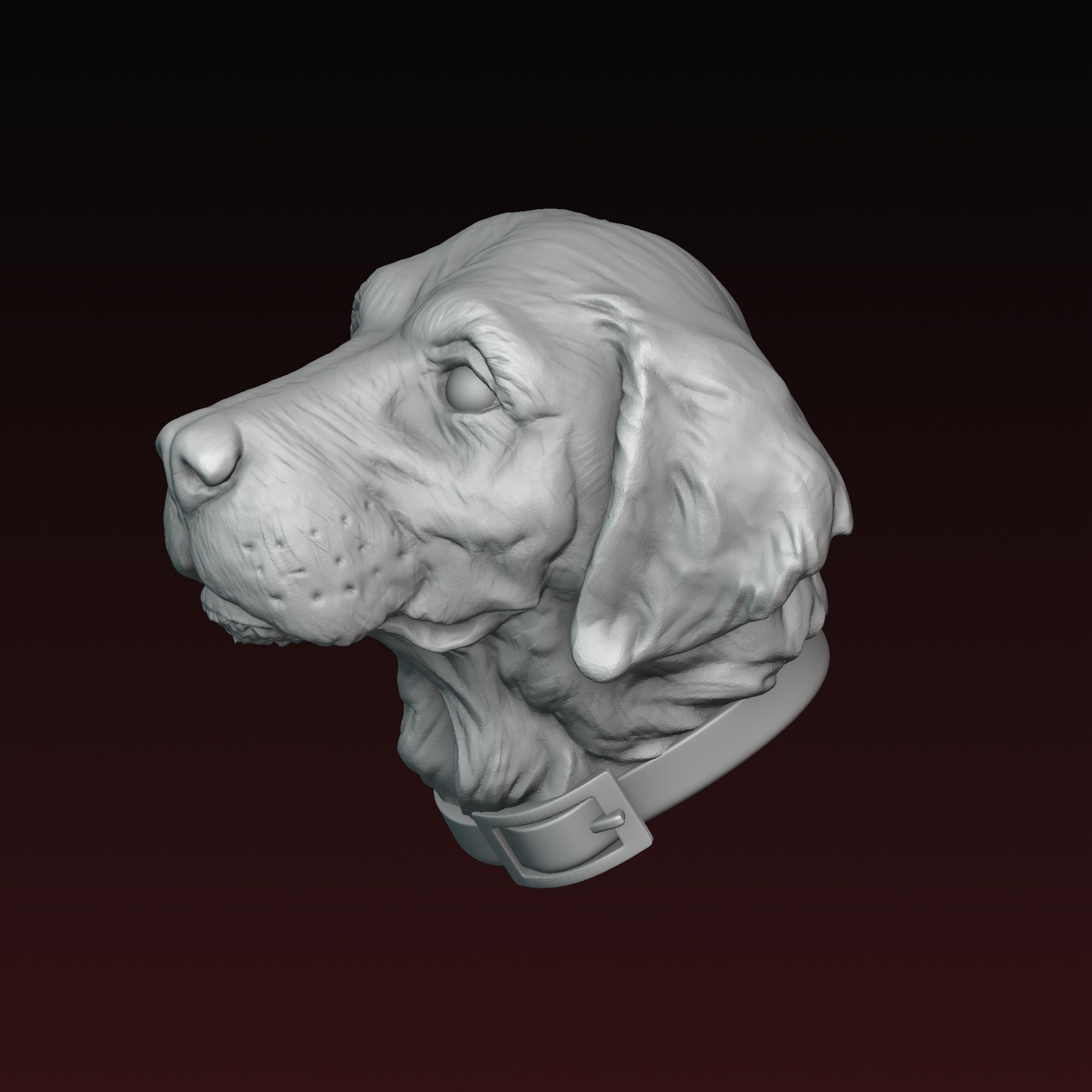  Dog Head STL File For 3D Printing Cults
