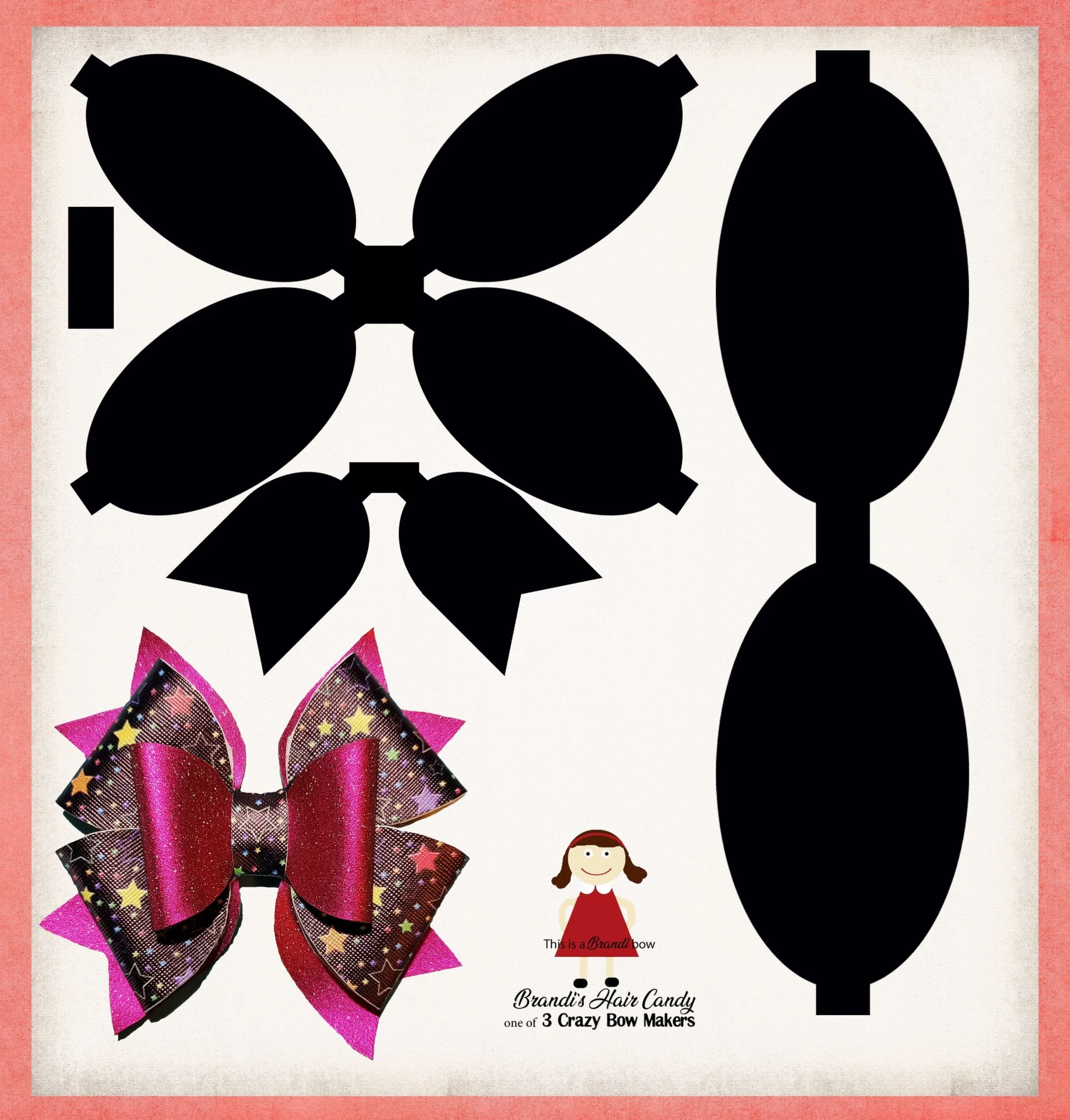 Cut Out Printable Bow Template
