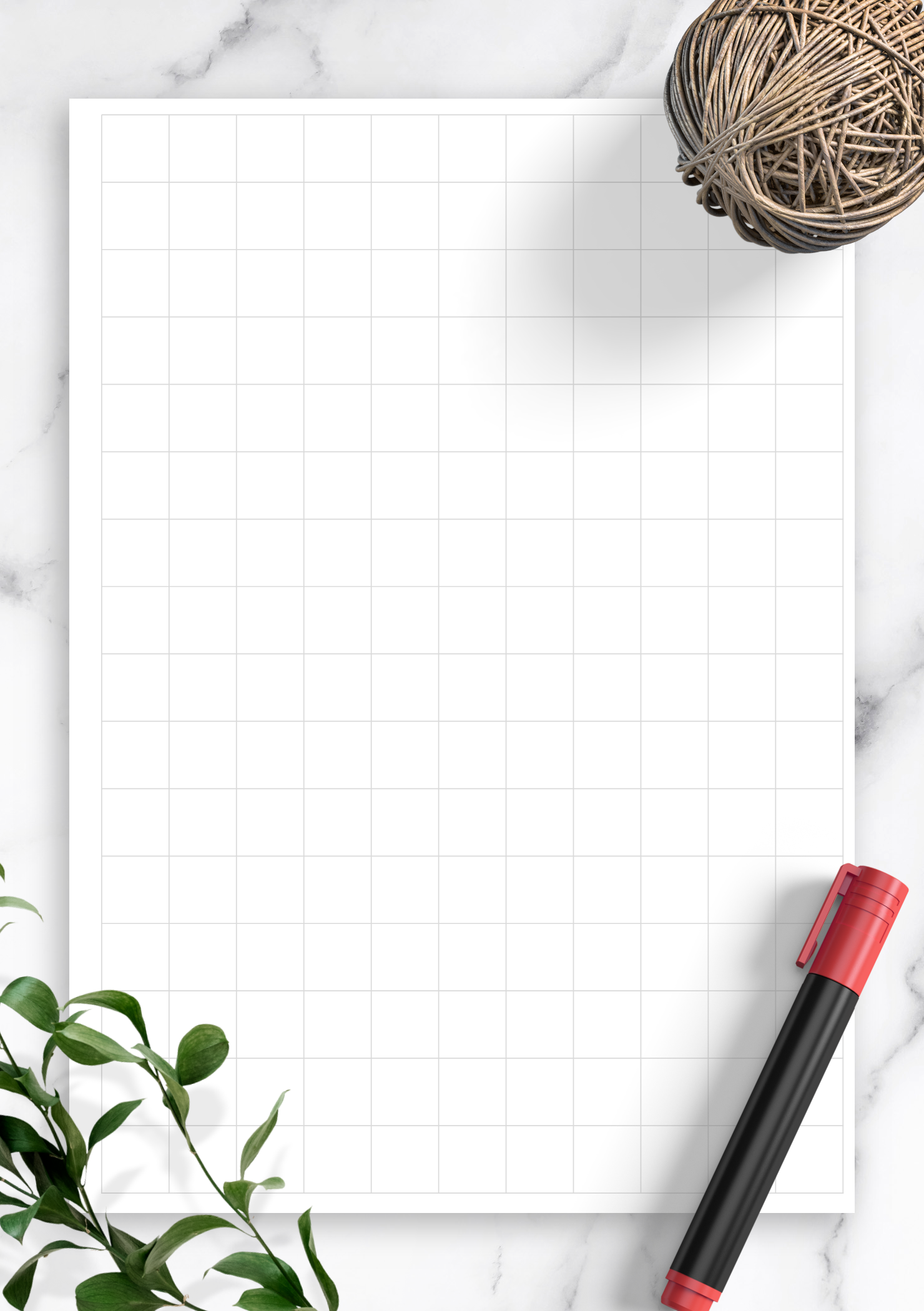Half Inch Square Graph Paper