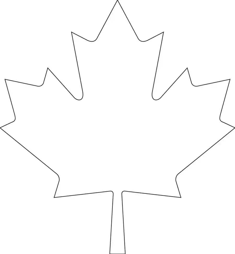 Downloadable Maple Leaf Template For Your Canada Day Crafts 