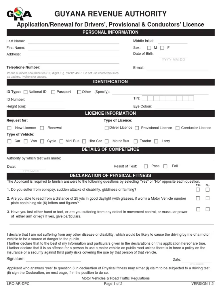 Printable Form Sa1