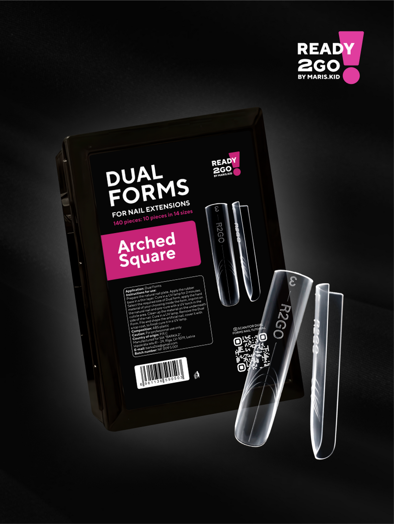 DUAL FORMS Arched Square READY 2 GO Von Maris Kid THEMOOD NAILSHOP