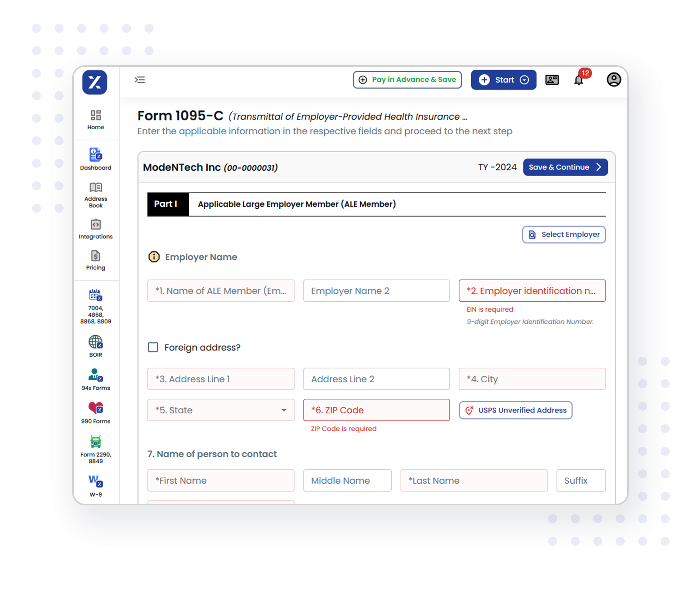 E File Form 1095 C amp 1094 C For Your Business TaxZerone 