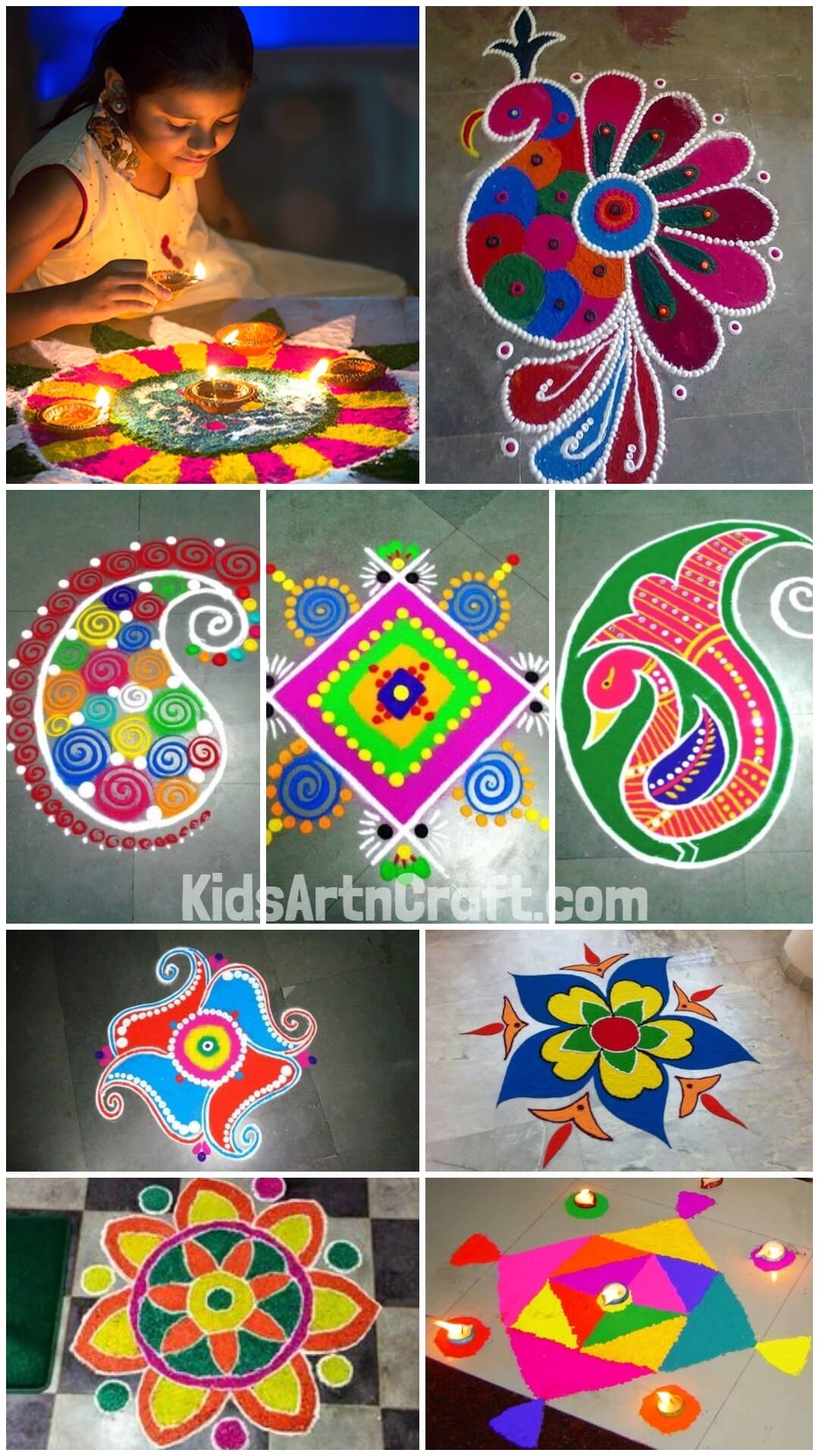 Rangoli Pattern For Kids