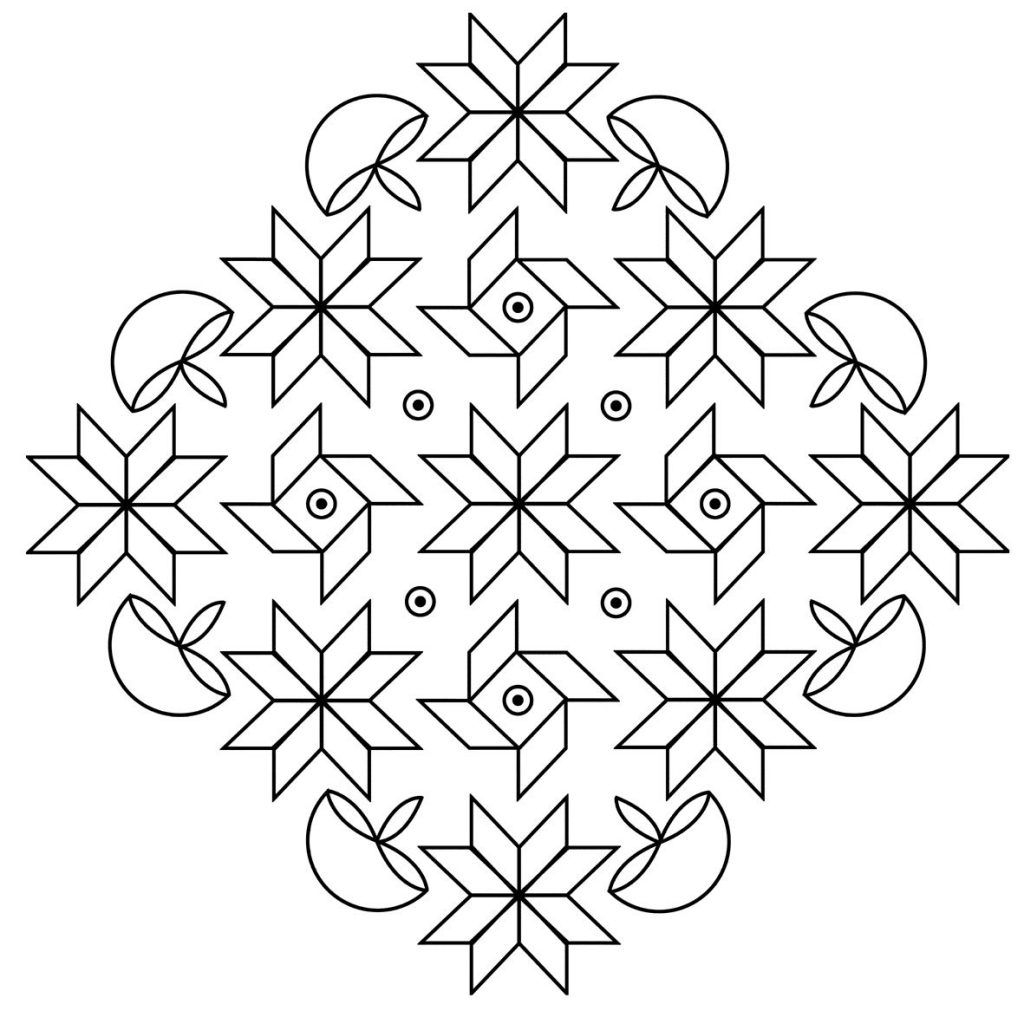 Easy Rangoli Patterns