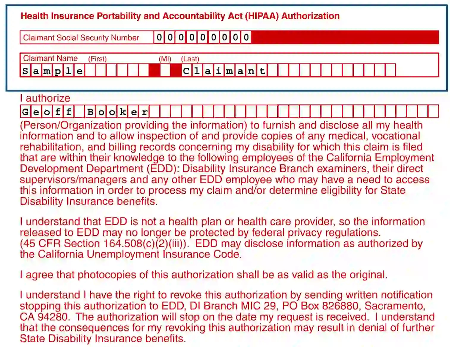 EDD Form DE 2501 Fill Out Printable PDF Forms Online
