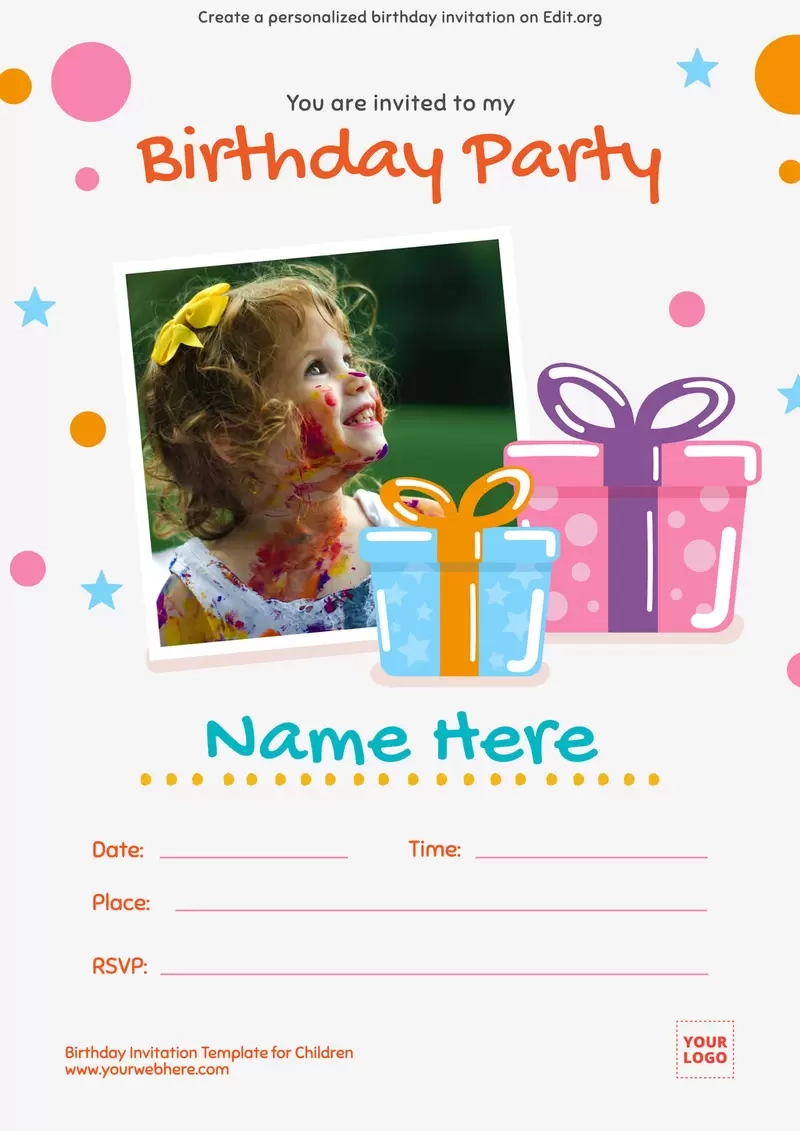 Design Birthday Invitations Free Printable