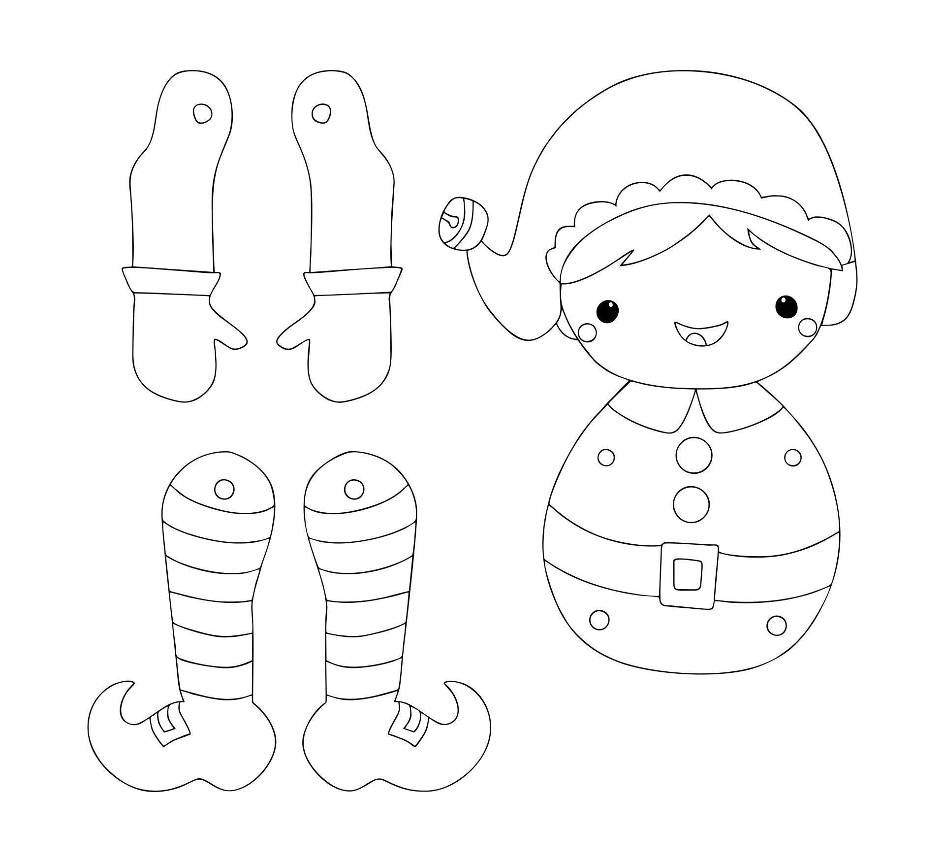 Elf Template Printable