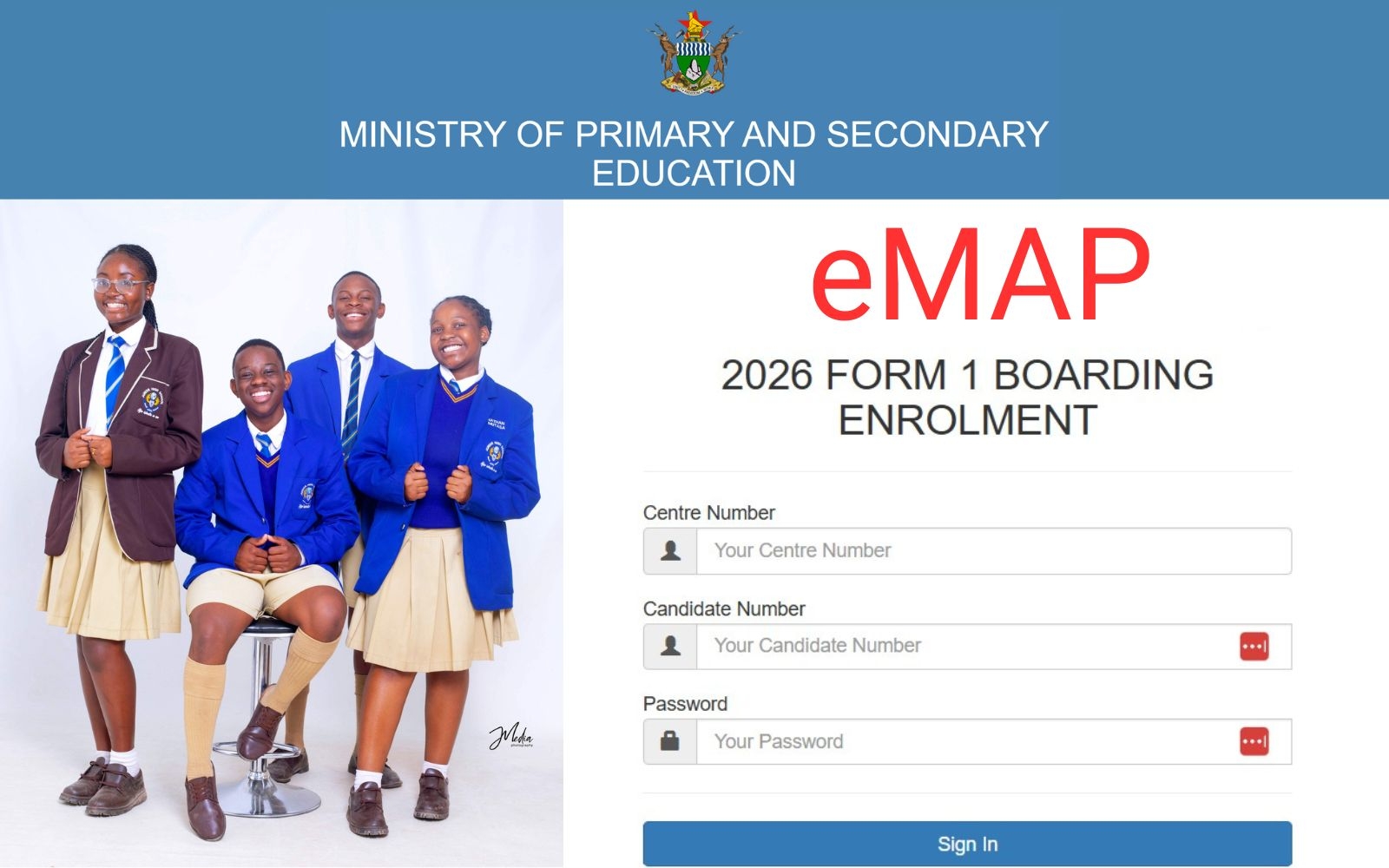 EMAP How To Apply For 2026 Form 1 Boarding Places Pindula News