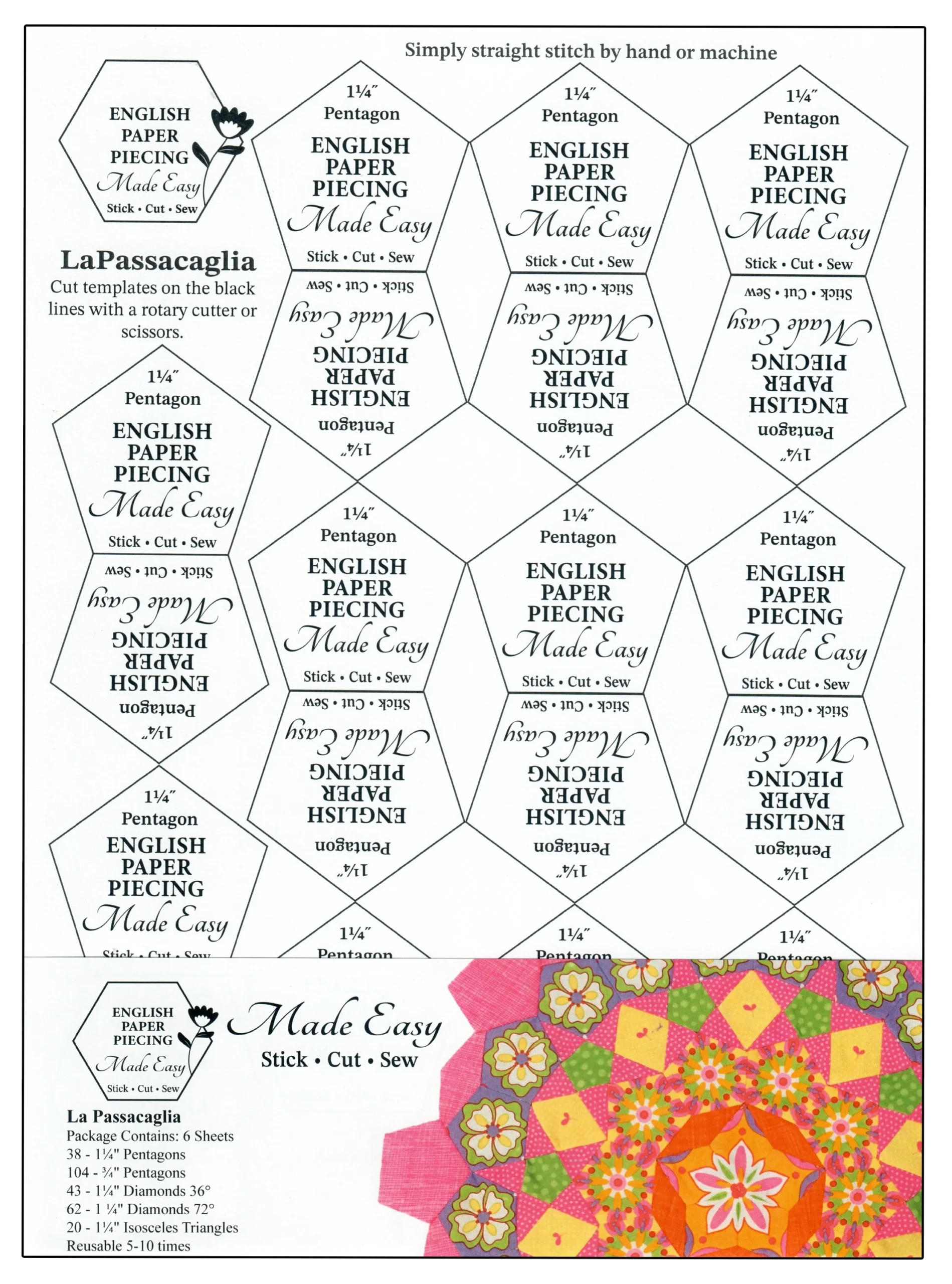 Free Printable Paper Piecing Templates