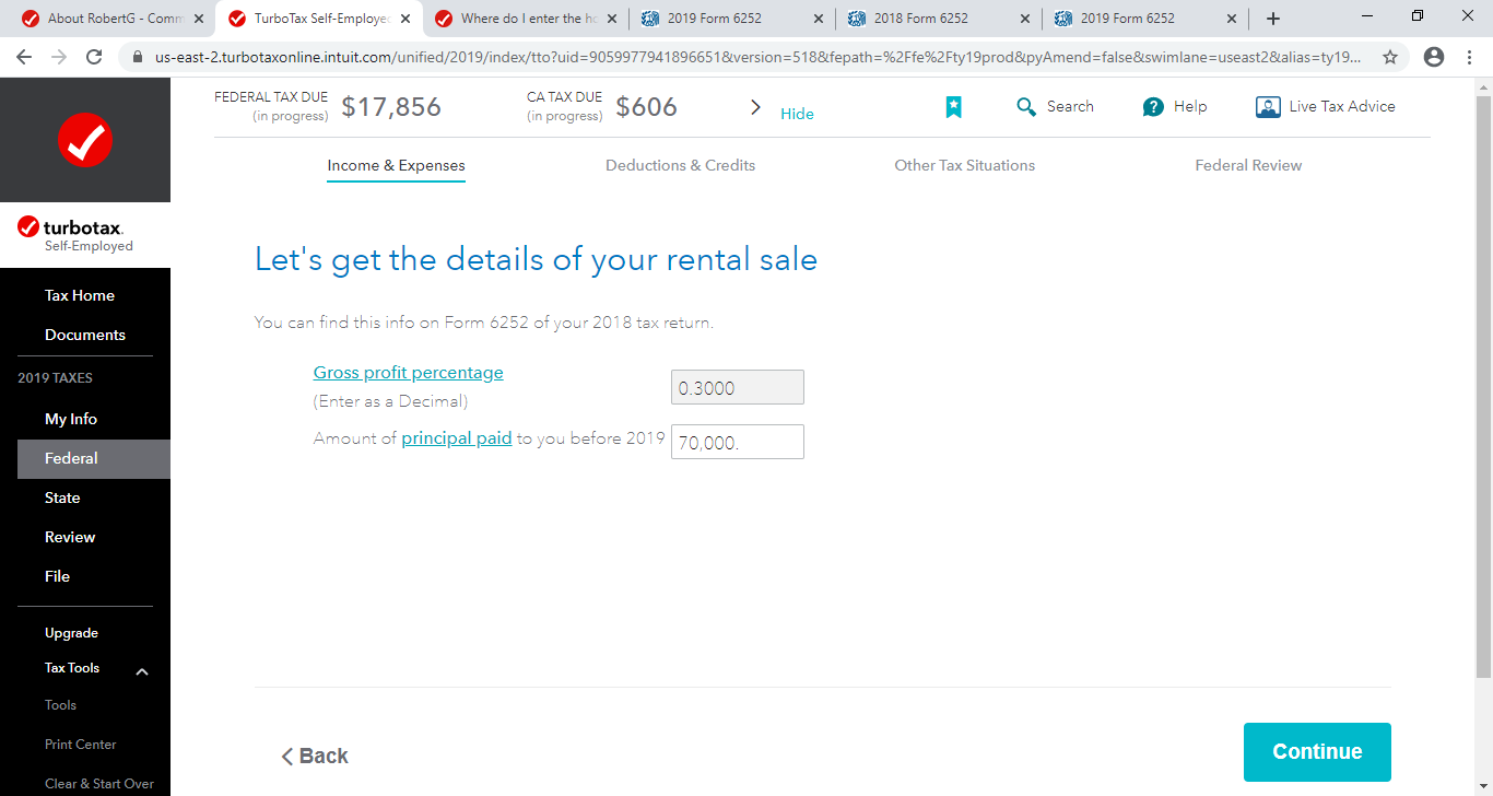 Irs Form 6252 Property Type Code
