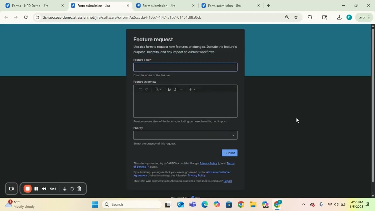 exploring public forms in jira software