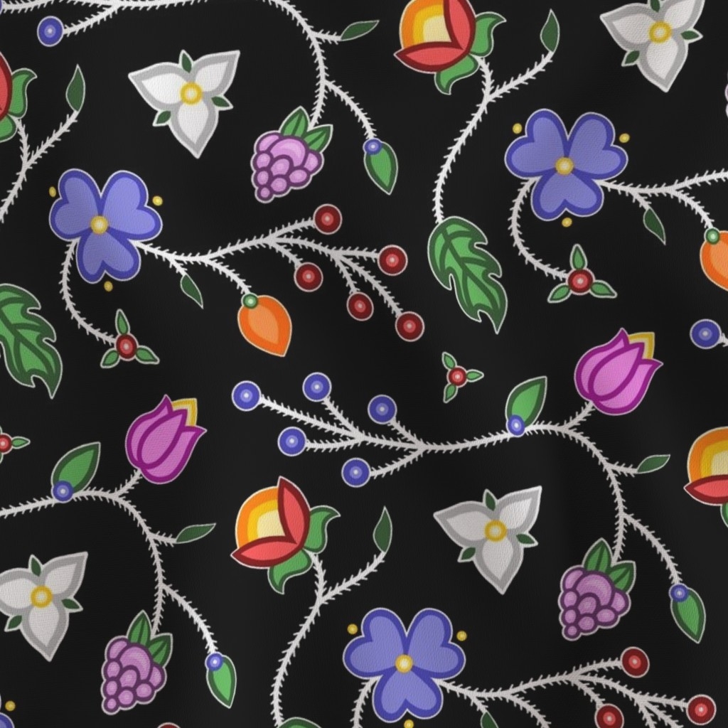 Ojibwe Style Flowers Design