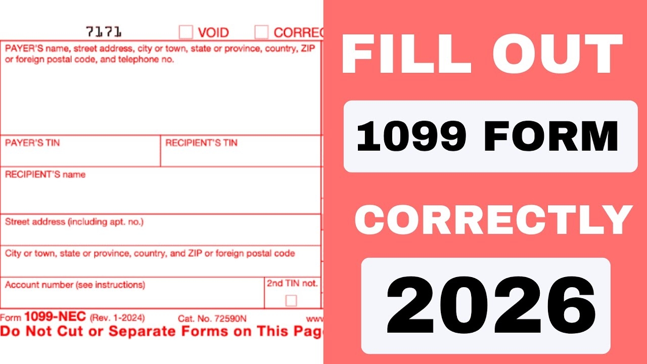 Fill Out Your 1099 Form Correctly In 2026 Step by Step Guide 